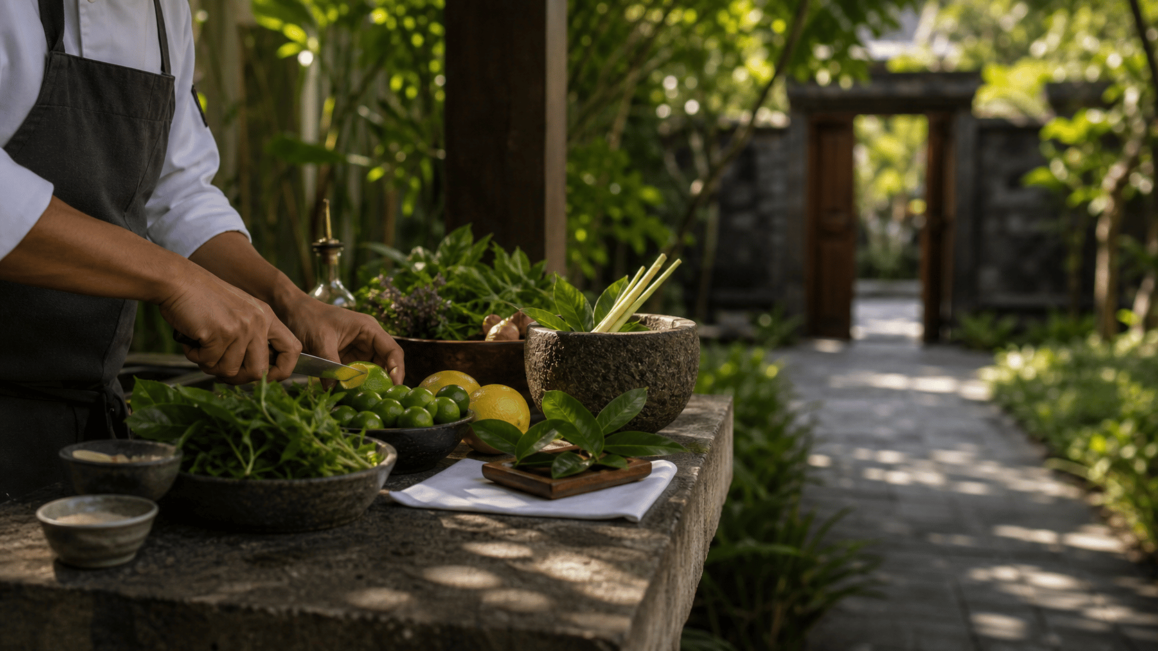 Private estate arrival image showing residence privacy, tailored service, and warm hospitality coordination.