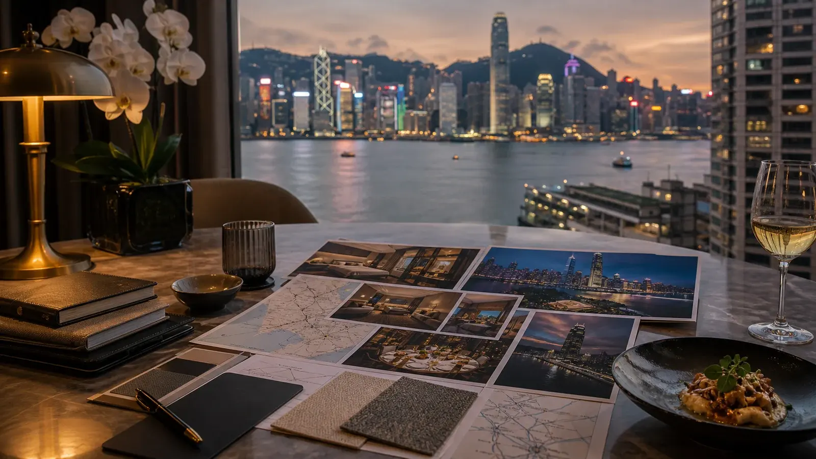 Hong Kong, Hong Kong SAR — fine-dining route planning, editorial scene.