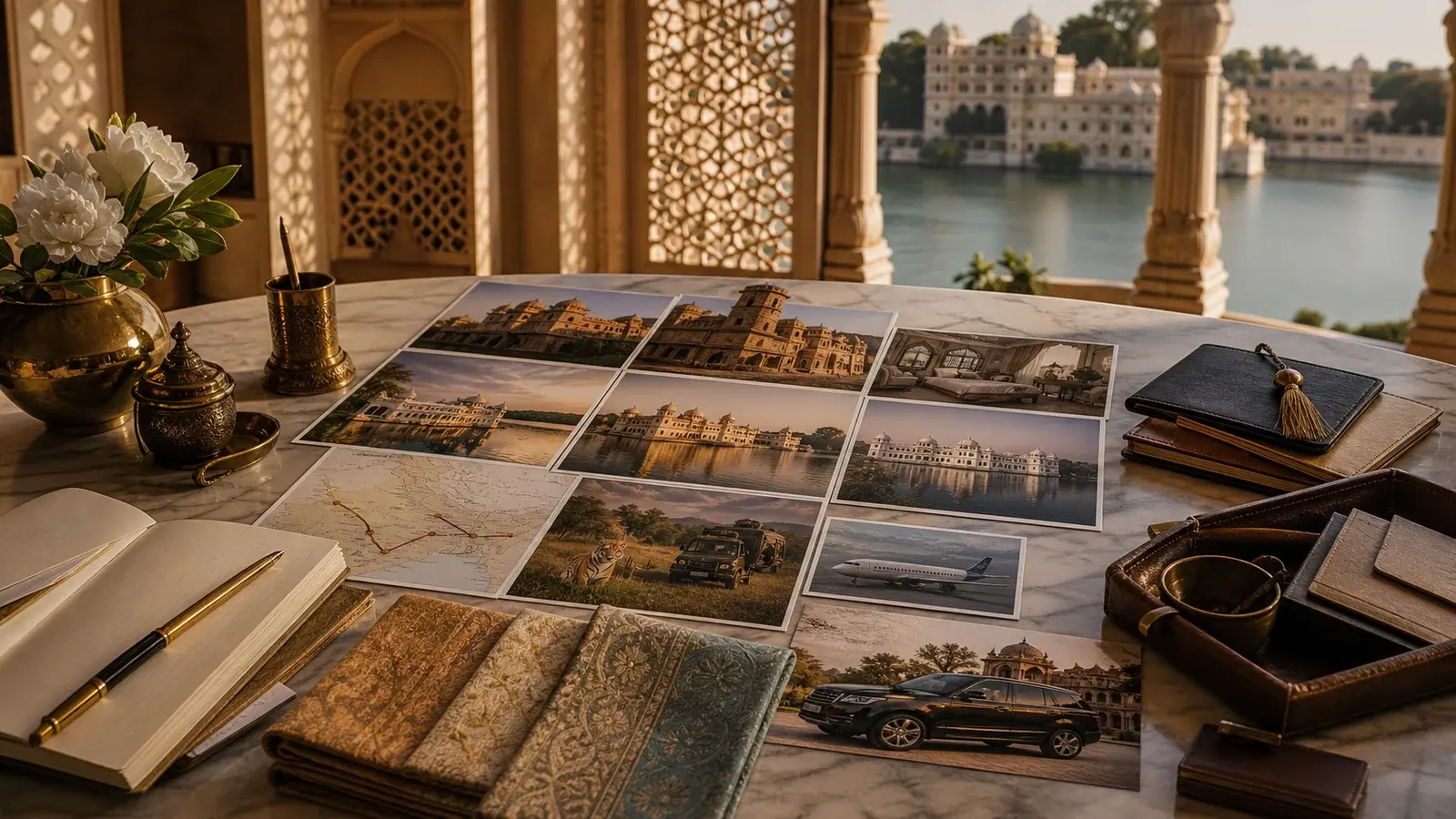 India — fine-dining route planning, editorial scene.