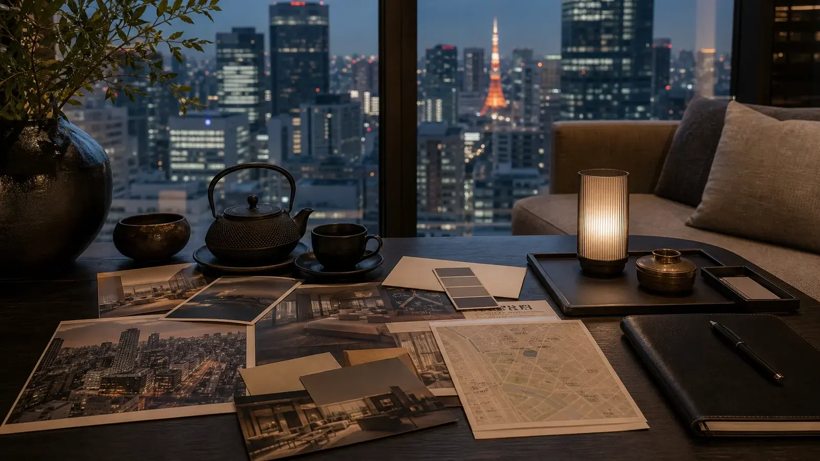 Tokyo, Japan — fine-dining route planning, editorial scene.