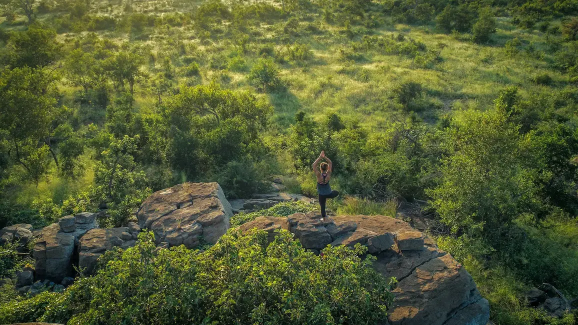Wellness yoga in the bush at Singita Sabi Sand