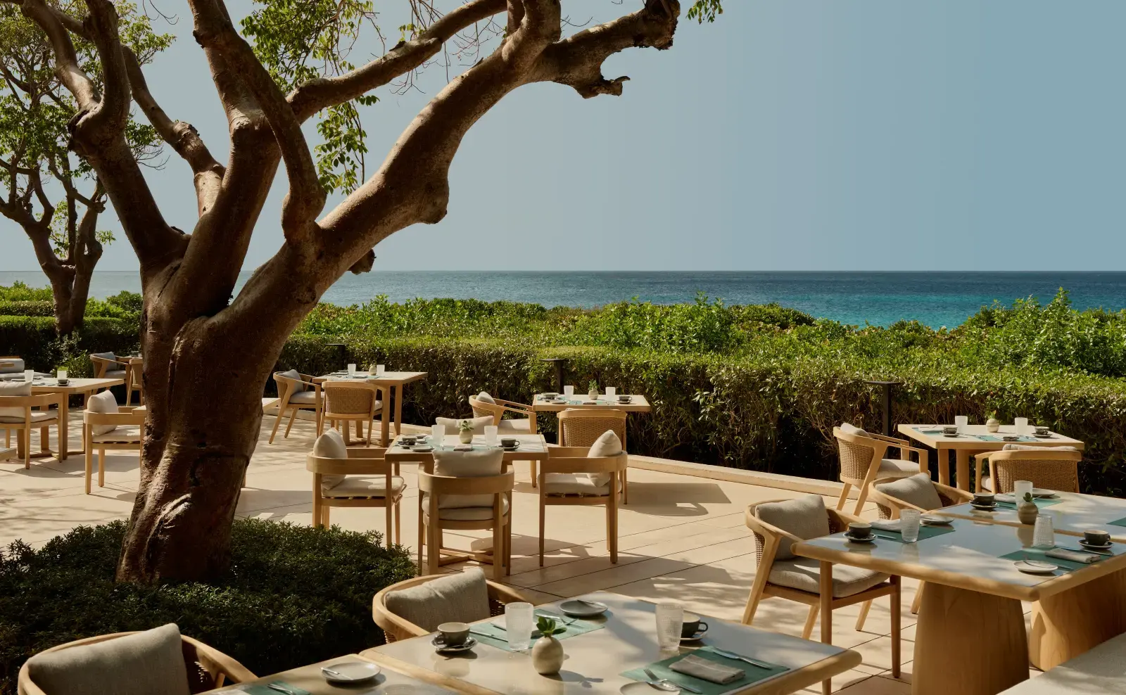 Amanyara — dining, press photograph from the official property site
