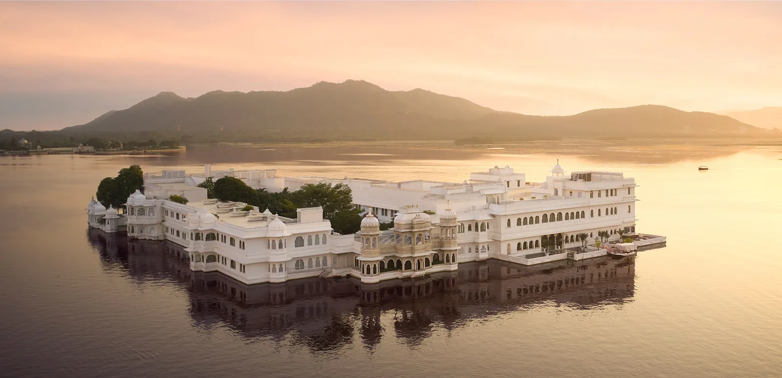 Lake Pichola view toward Taj Lake Palace
