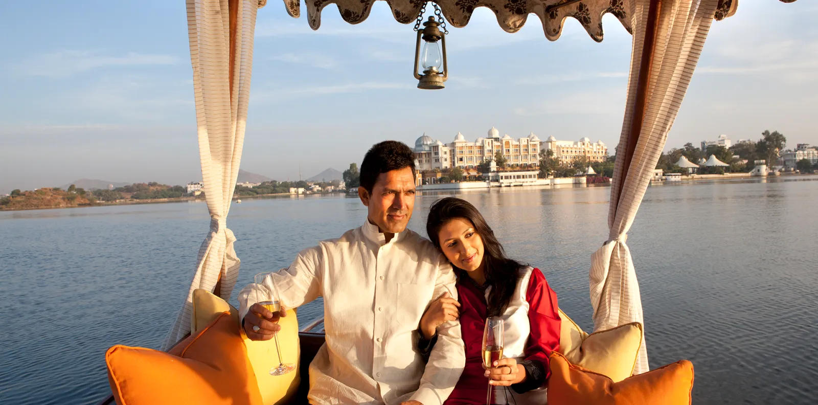 Leisure and pool setting at The Leela Palace Udaipur