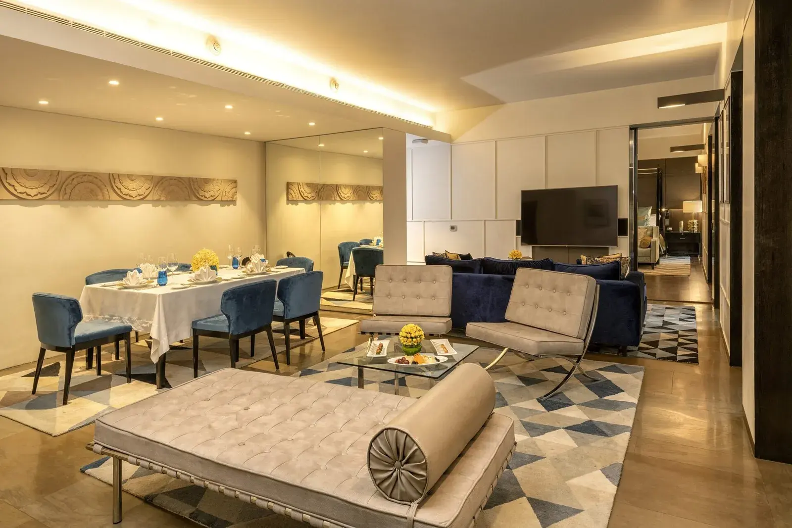 Signature suite living space at The Lodhi New Delhi