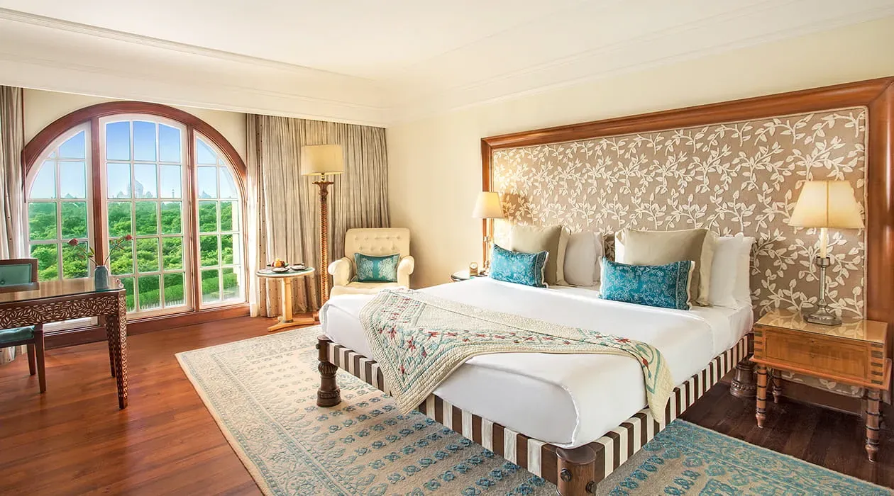 Premier room with Taj Mahal view at The Oberoi Amarvilas