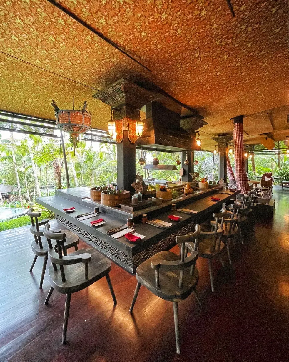 Api Jiwa restaurant interior at Capella Ubud