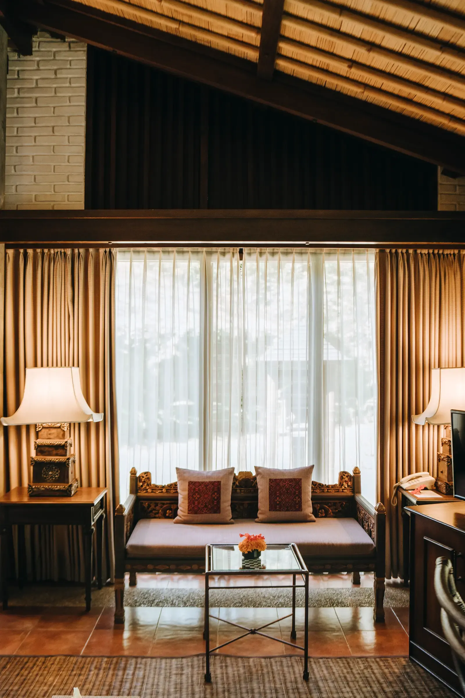 Bedroom interior at Dua Dari, a residence by Hadiprana, in Ubud