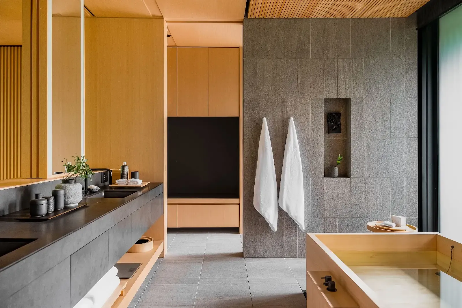 bathroom at Aman Kyoto