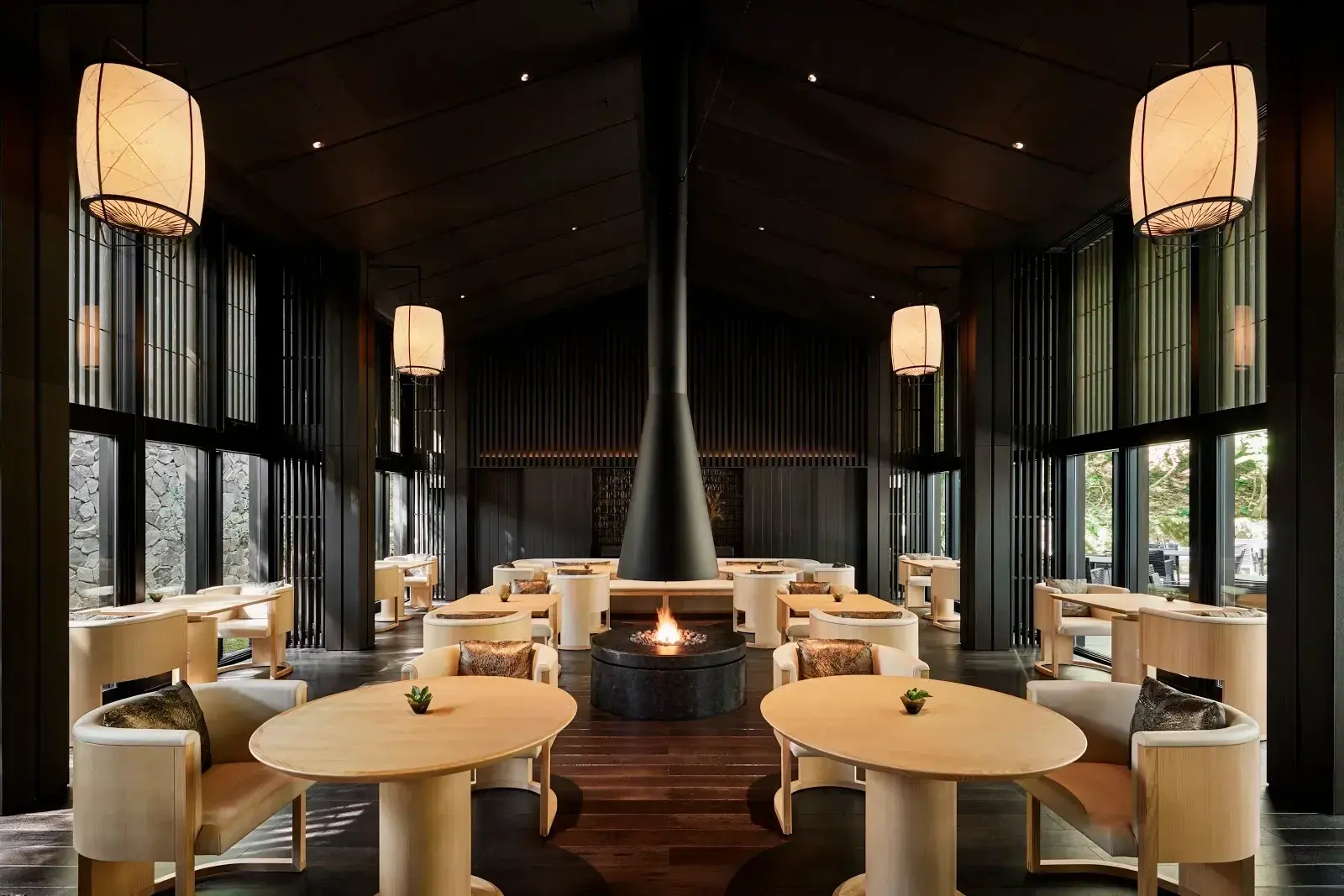 living pavilion interior at Aman Kyoto