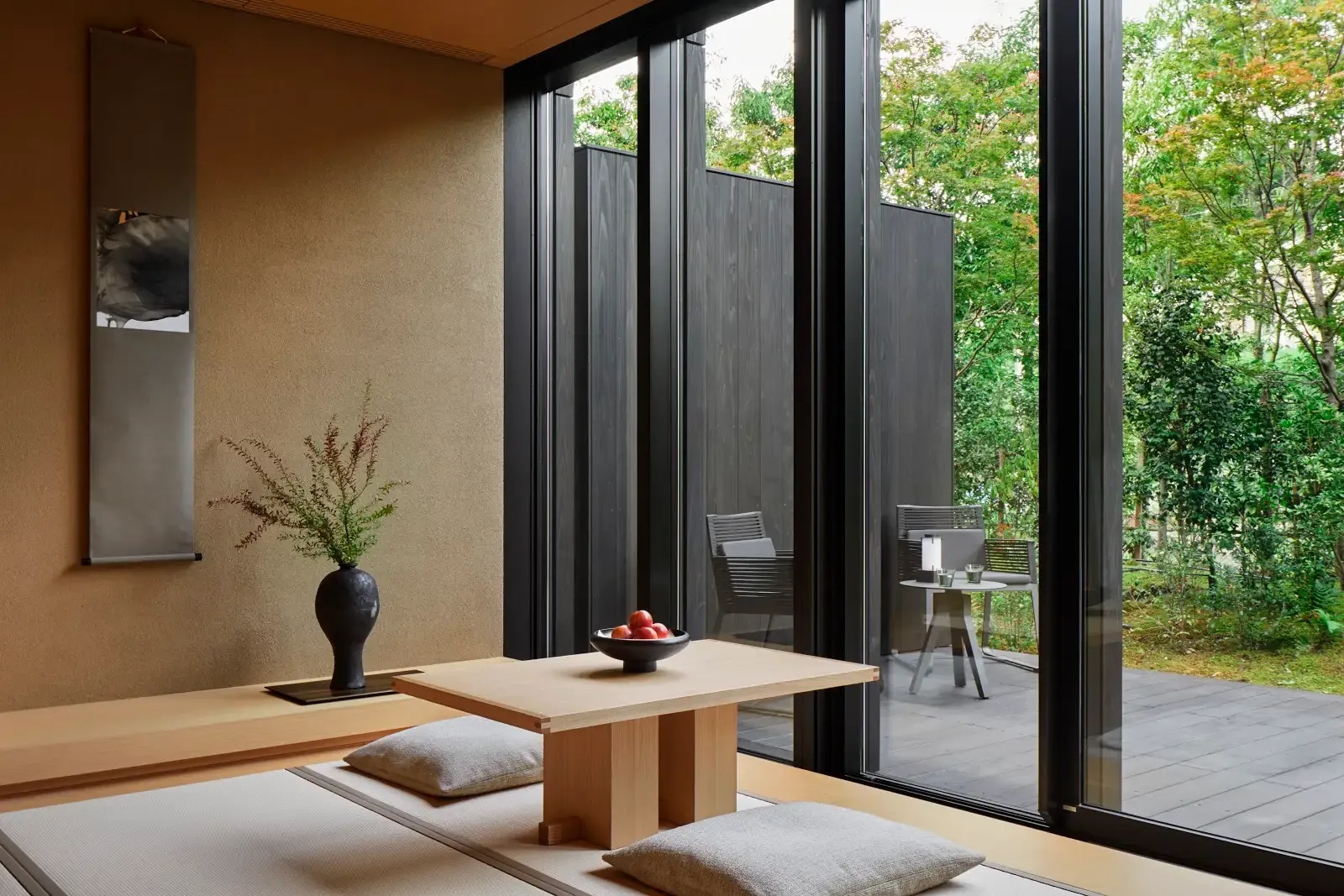 susuki livingroom at Aman Kyoto