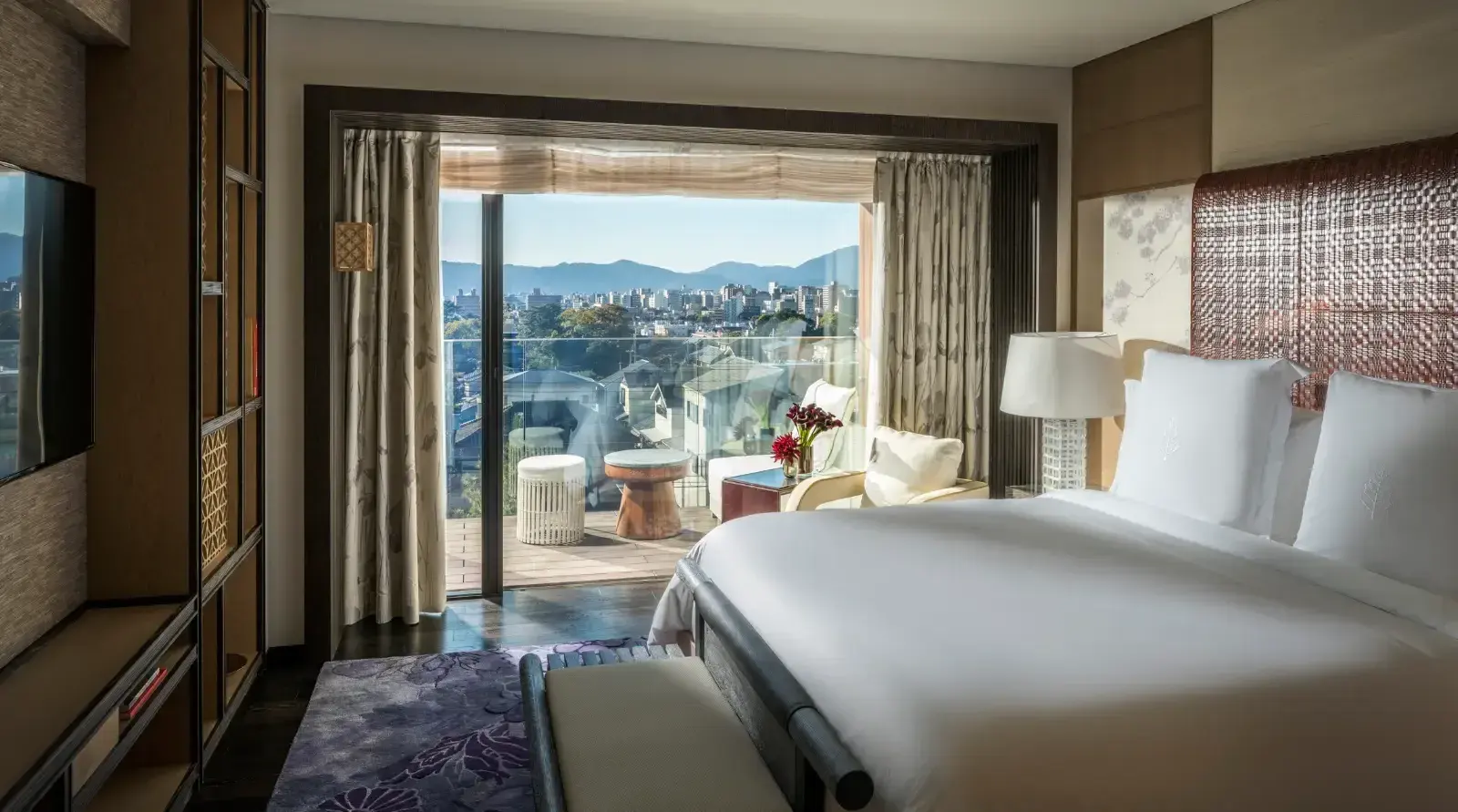 guest room view at Four Seasons Kyoto