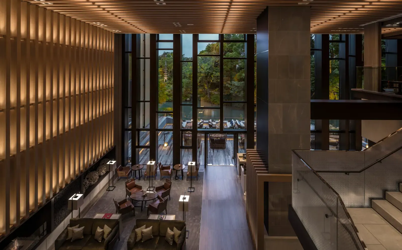 lobby interior at Four Seasons Kyoto