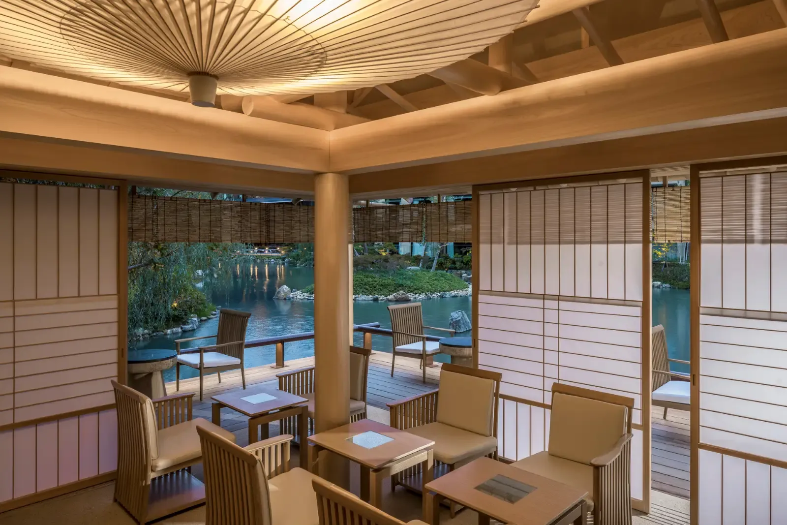 restaurant waterfront at Four Seasons Kyoto