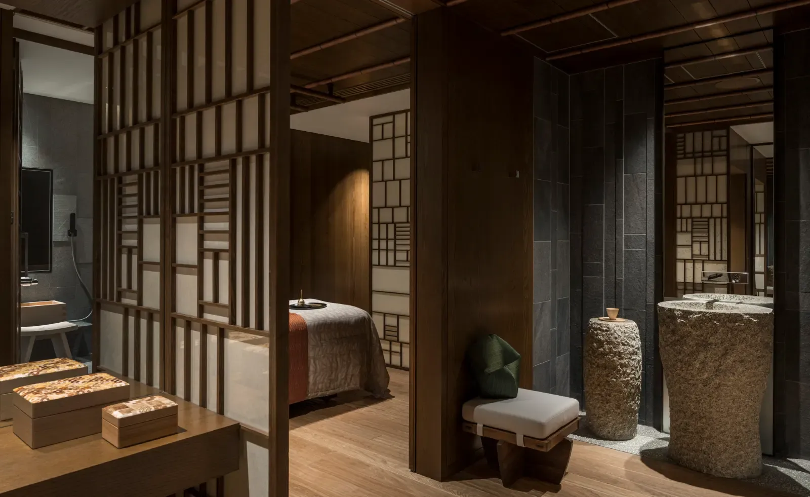 spa treatment room at Four Seasons Kyoto