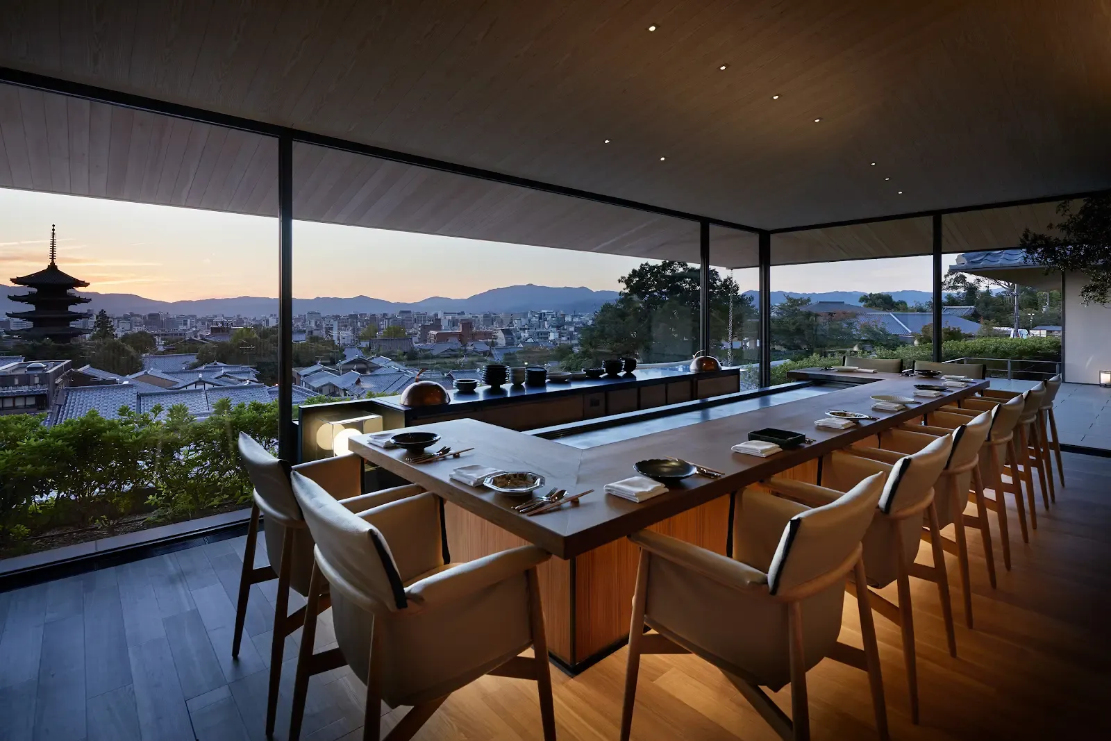 restaurant view at Park Hyatt Kyoto
