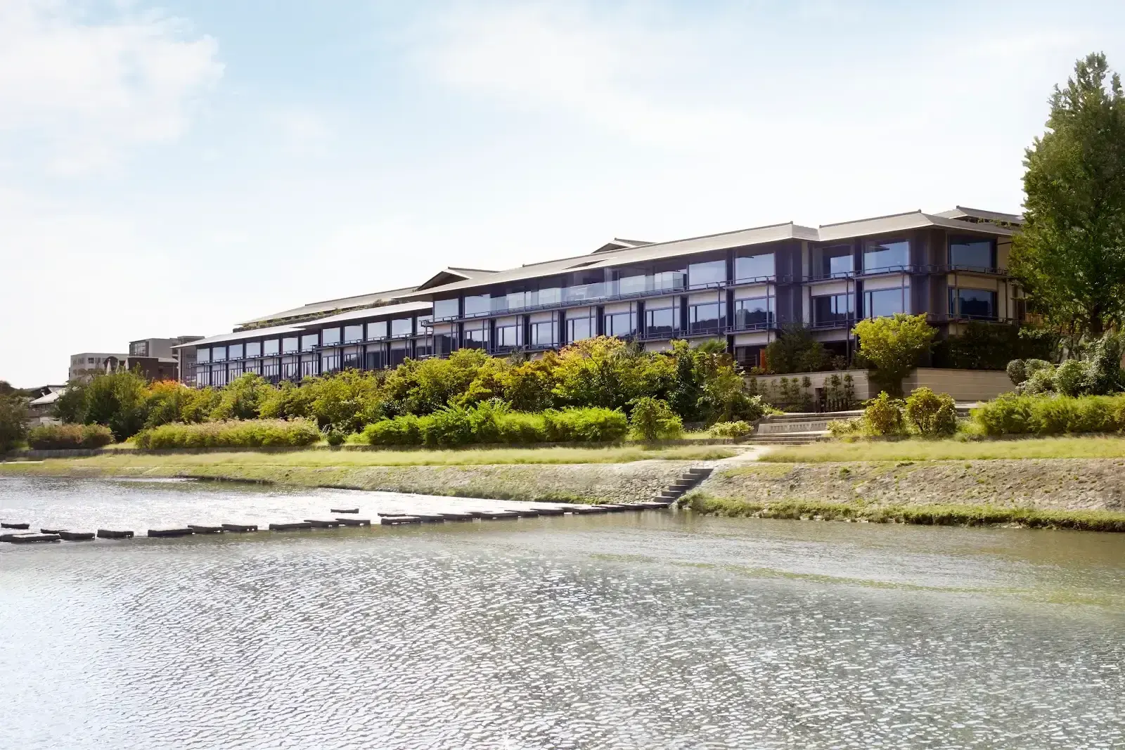 exterior river hero at Ritz Carlton Kyoto