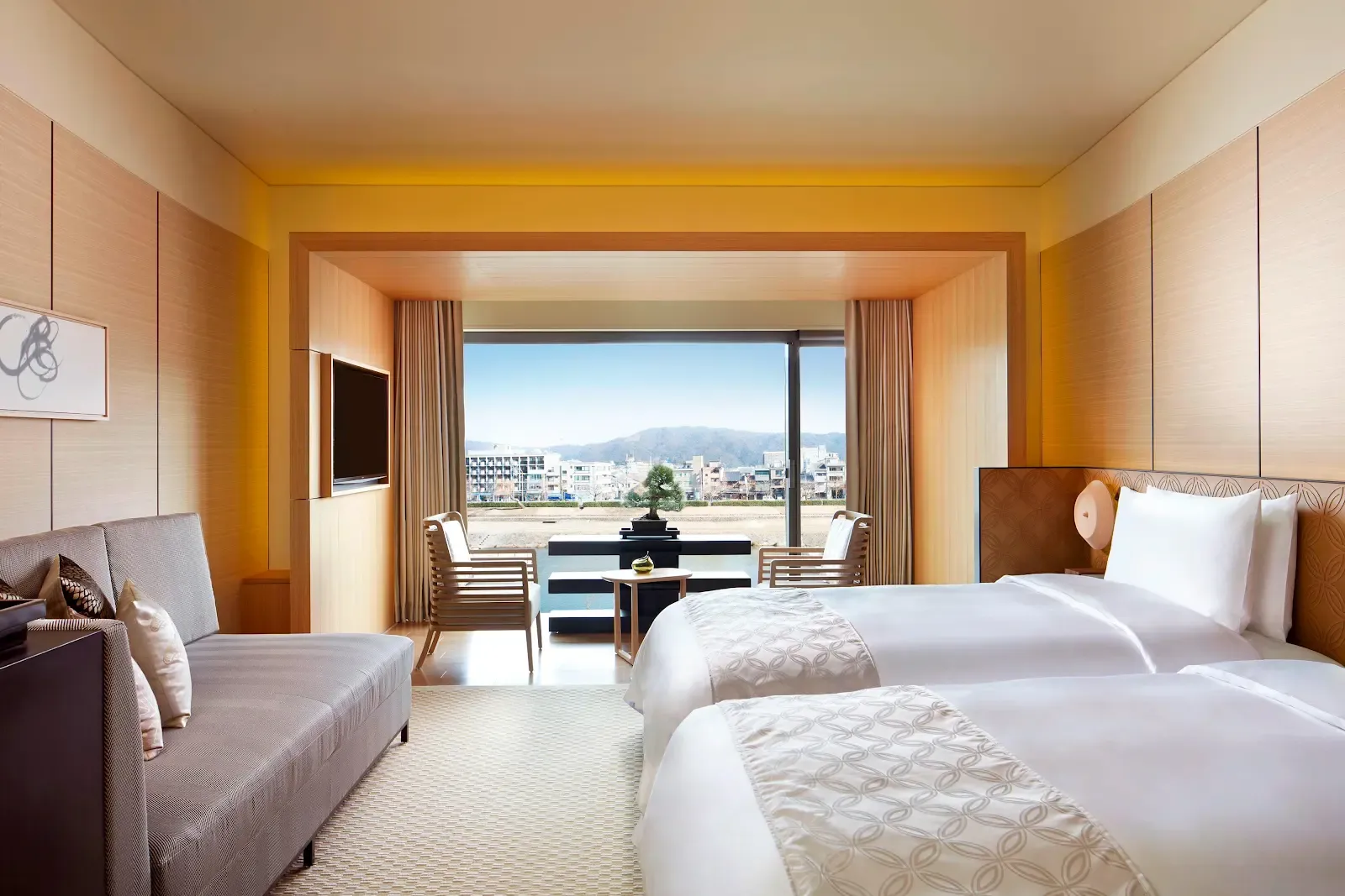 luxury room at Ritz Carlton Kyoto