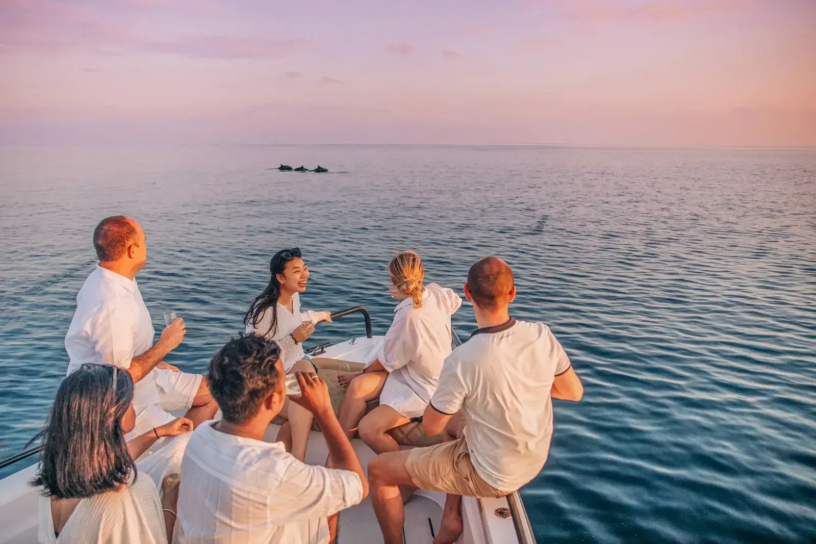 dolphin cruise at Soneva Fushi