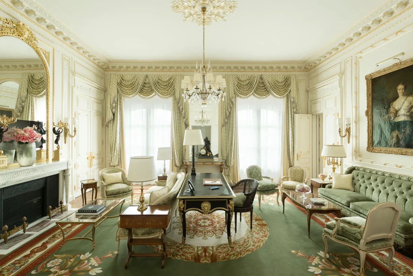 The Suite Vendôme living room at Le Ritz Paris