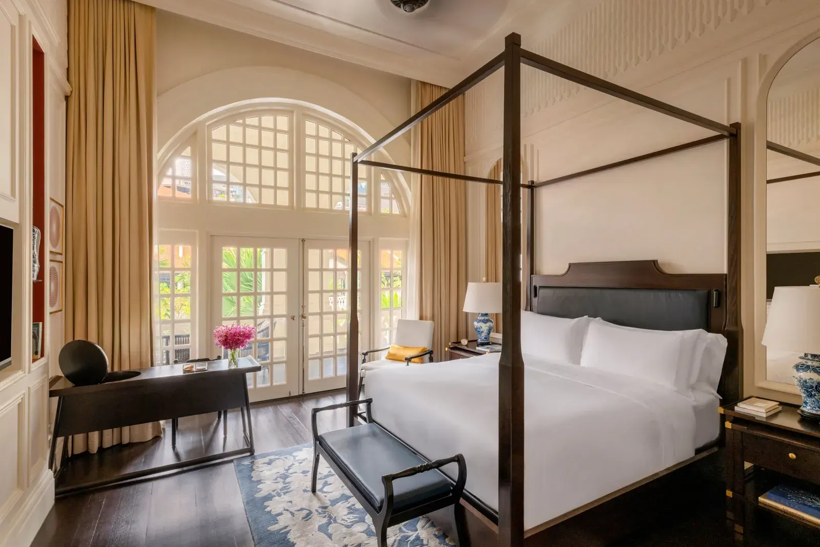 Suite bedroom at Raffles Singapore