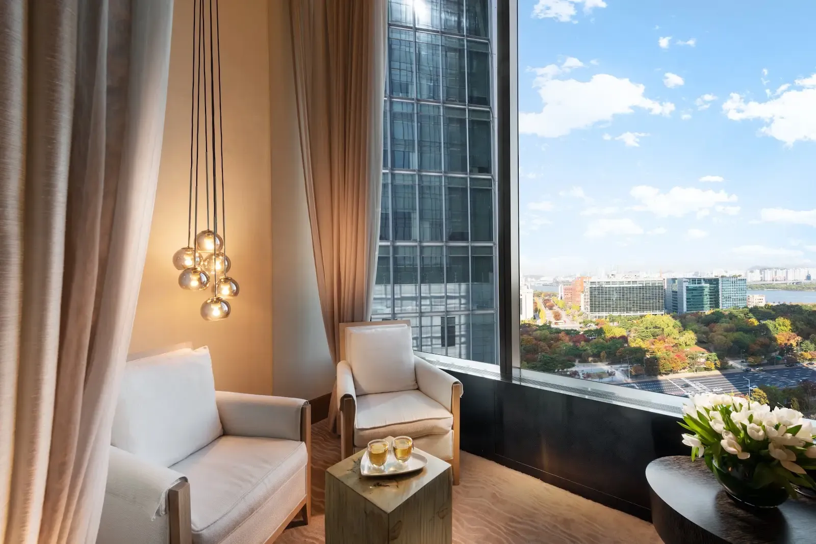 spa relaxation area at Conrad Seoul