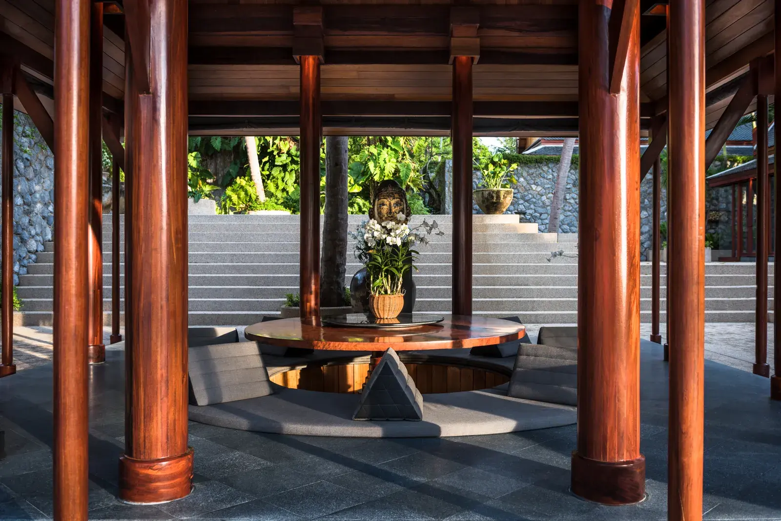 5-Bedroom Ocean Villa dining sala at Amanpuri, Phuket
