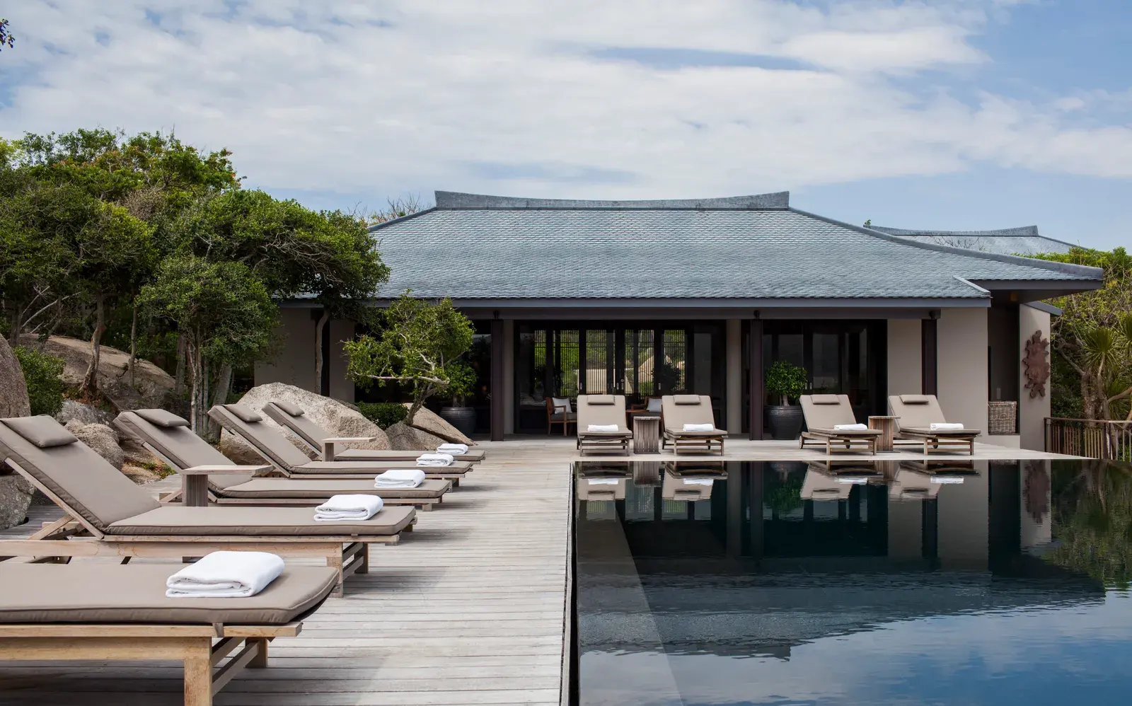5-bedroom residence pool lounge and living pavilion at Amanoi, Vietnam