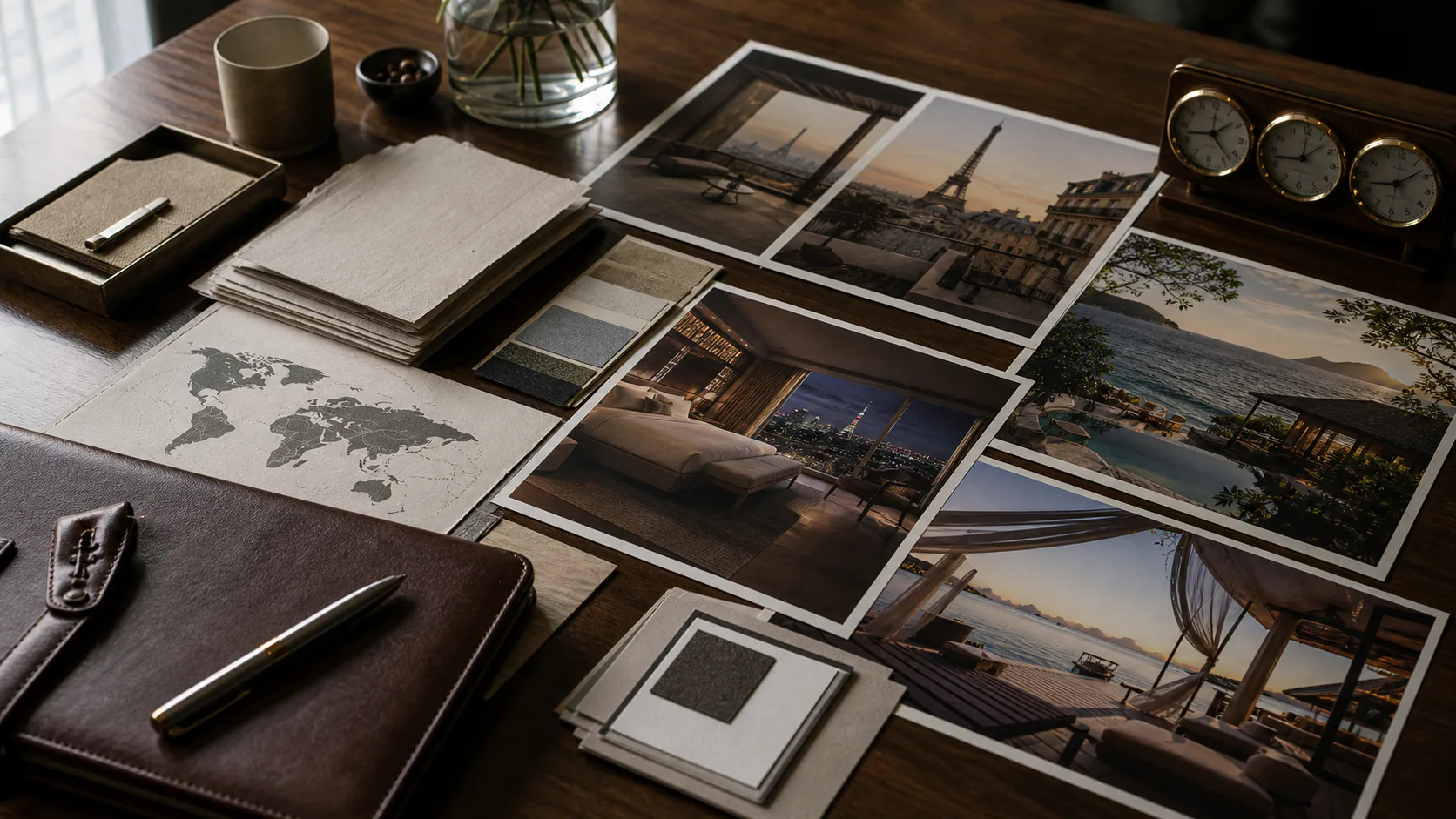 Worldwide, Global — lifelike destination scene.