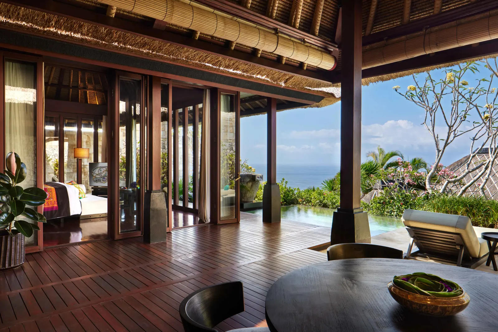 One-bedroom villa ocean view interior at Bulgari Resort Bali