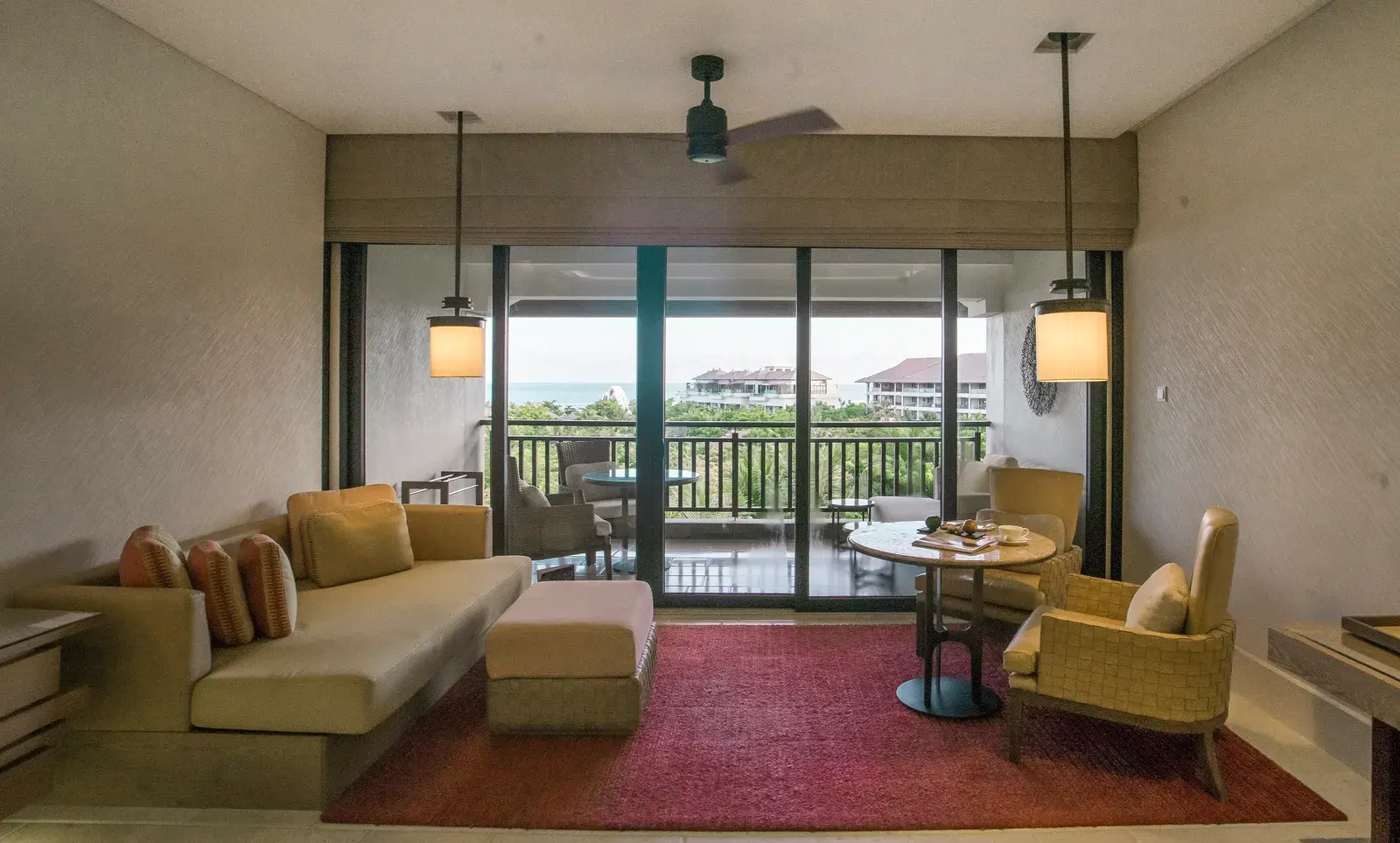 Sawangan Junior Suite living room at The Ritz-Carlton Bali