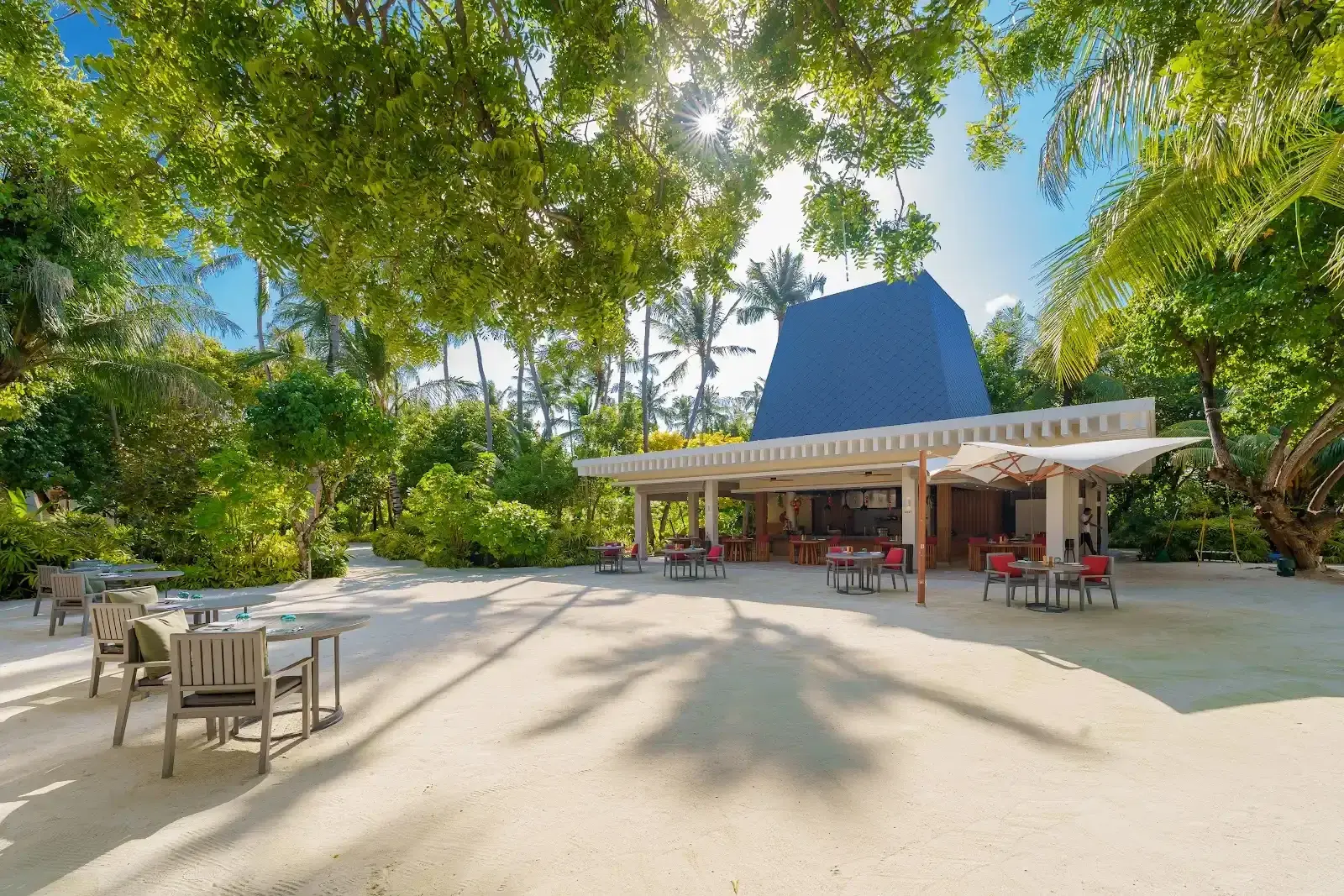 east restaurant exterior at Kuda Villingili