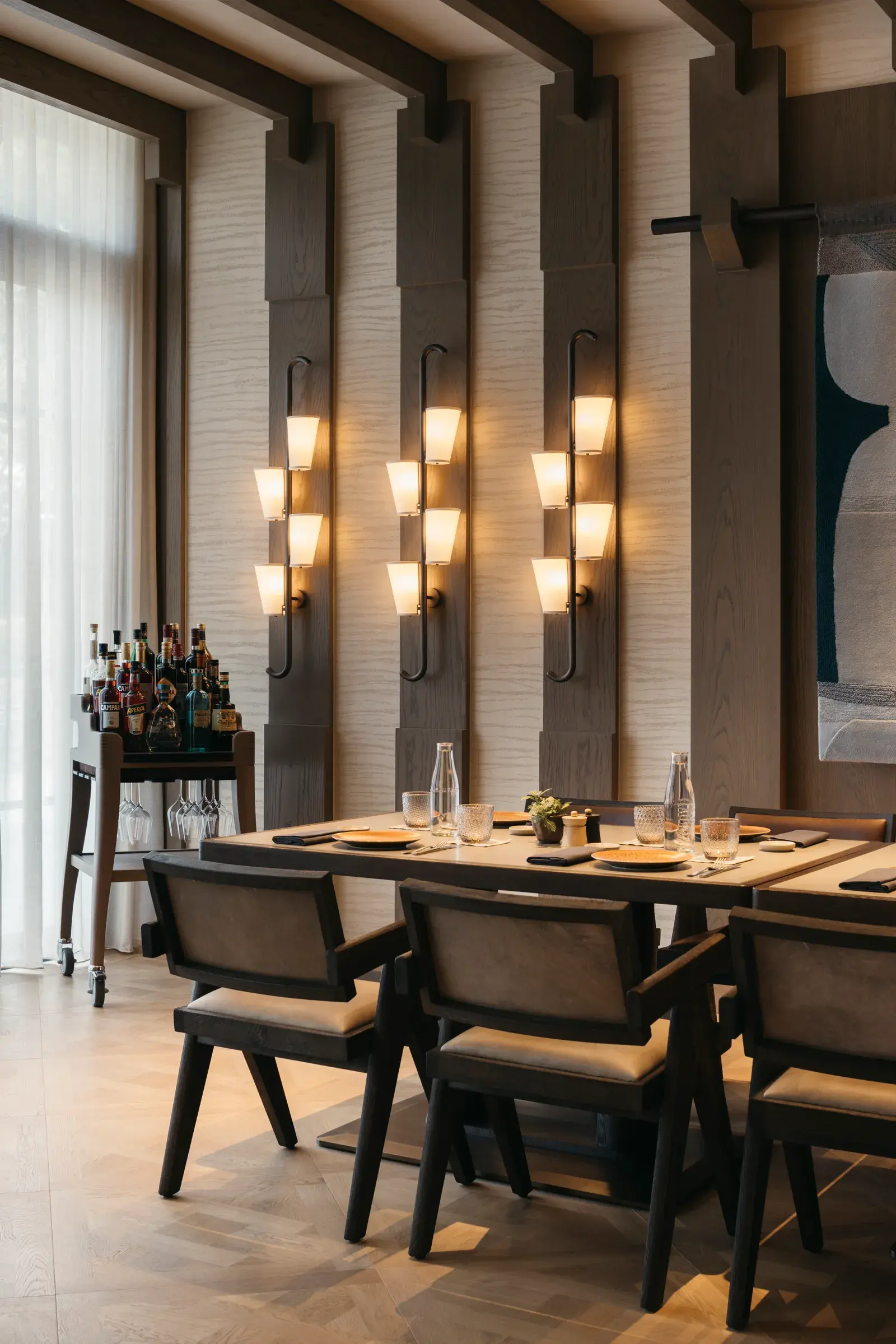 Private dining room at Fiamma restaurant, Capella Singapore