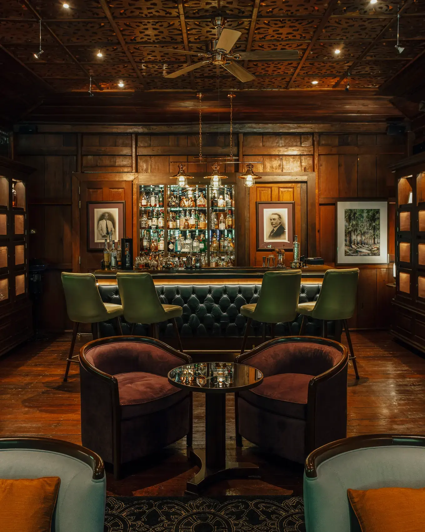 The bar at 137 Pillars House Chiang Mai