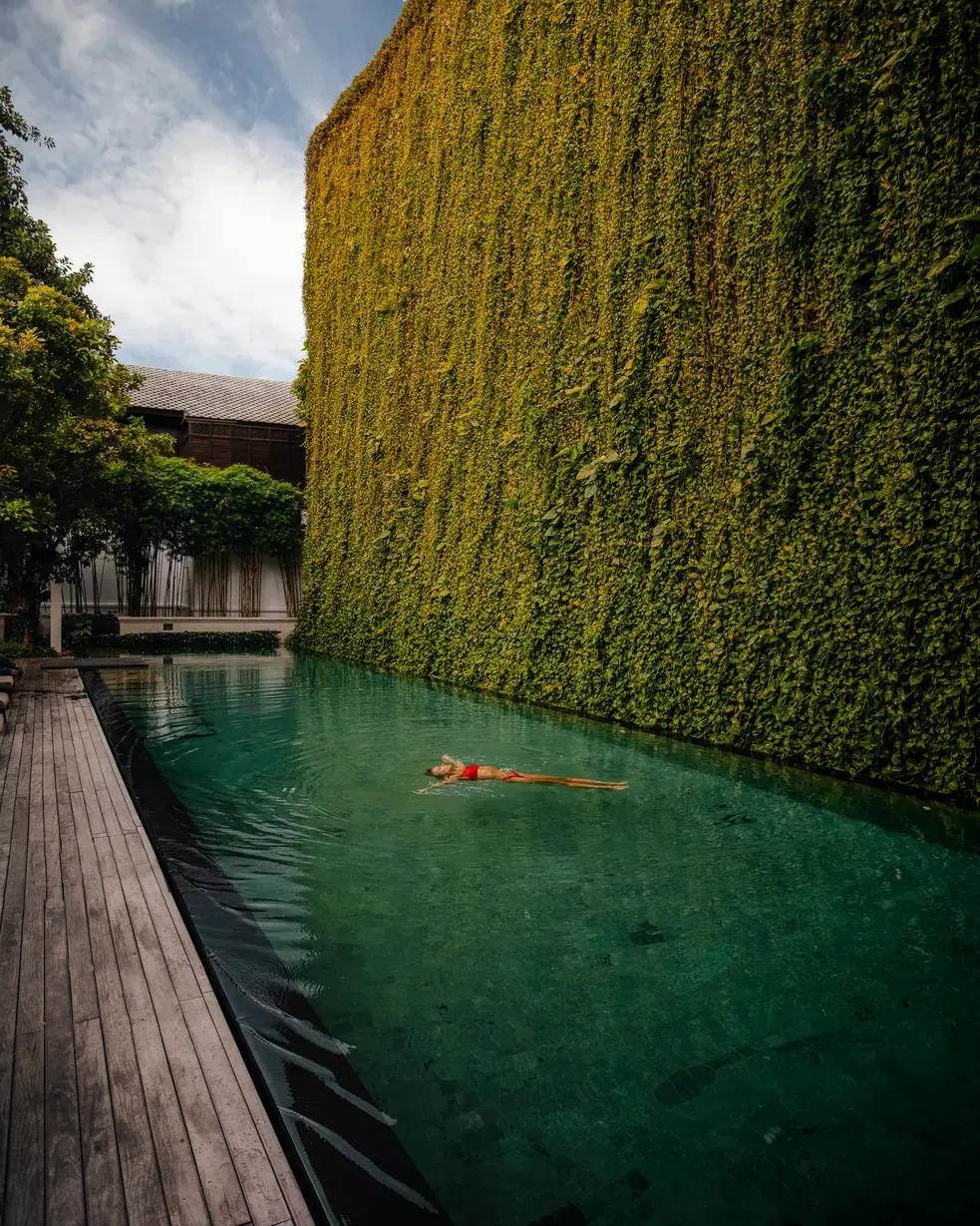 Swimming pool at 137 Pillars House Chiang Mai