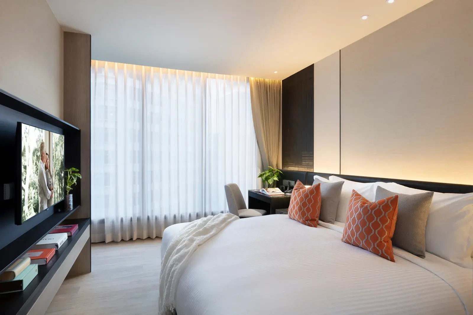 One-Bedroom Premier bedroom at Ascott Thonglor Bangkok