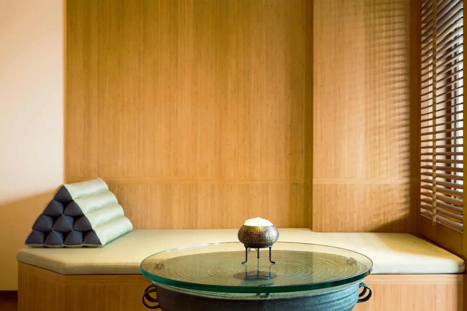 Ocean Room bedroom at Chiva-Som Hua Hin Wellness Resort