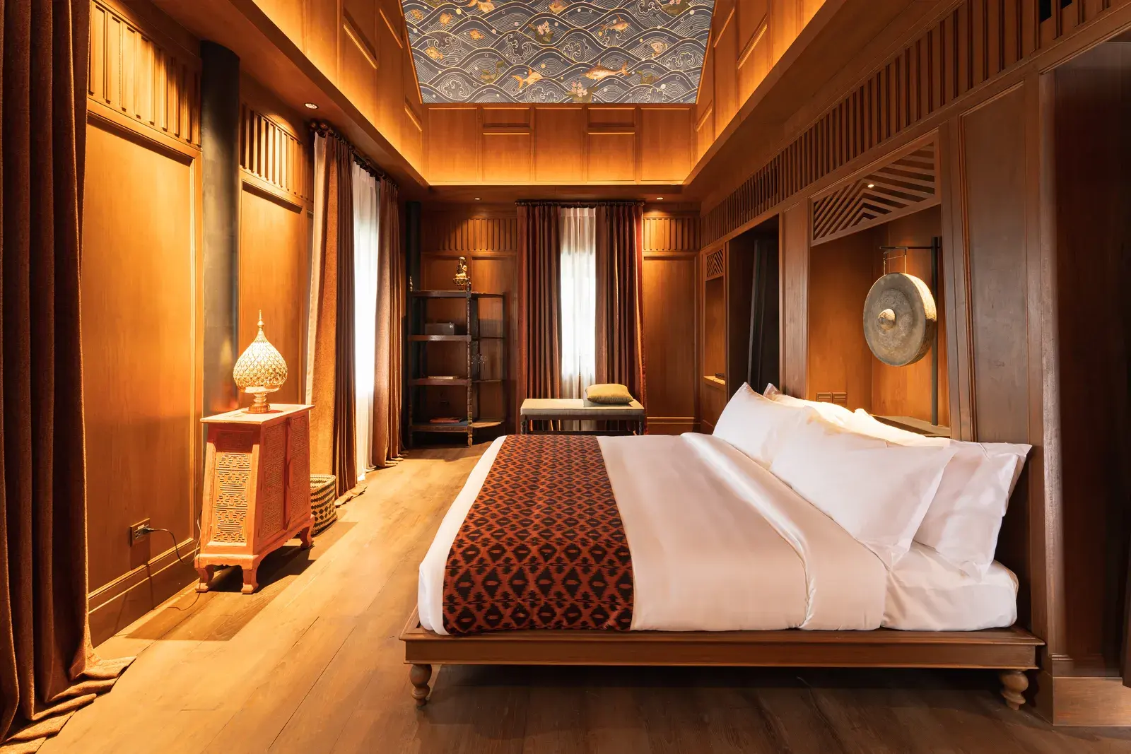 Bedroom of the Bangkok Noi Suite at Siri Sala Private Thai Villa