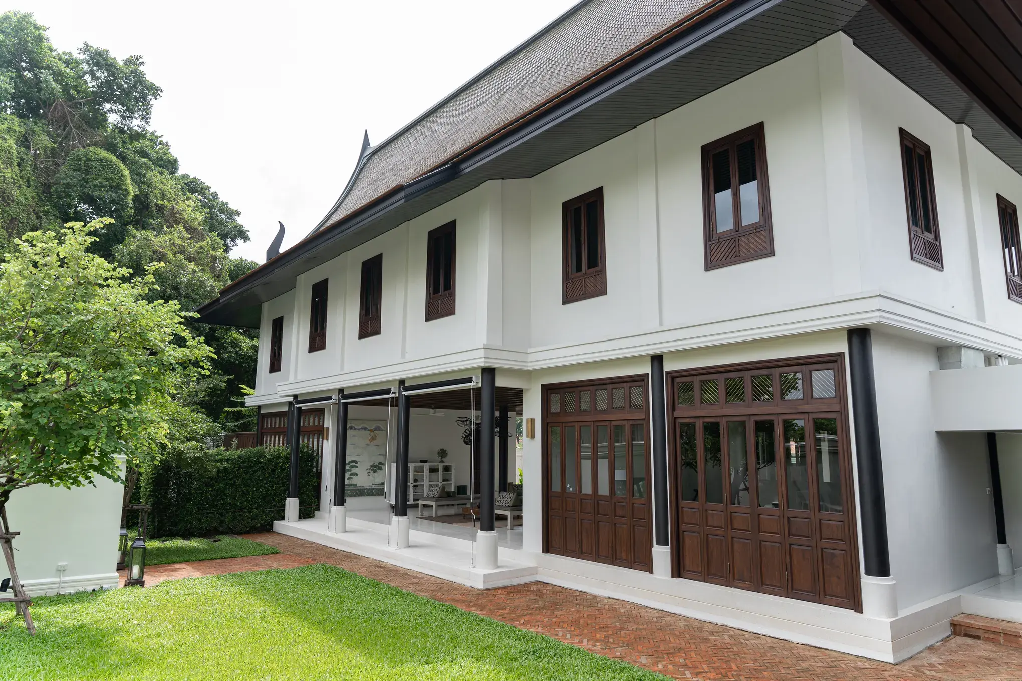 Main house exterior of Siri Sala Private Thai Villa on the Chao Phraya riverside