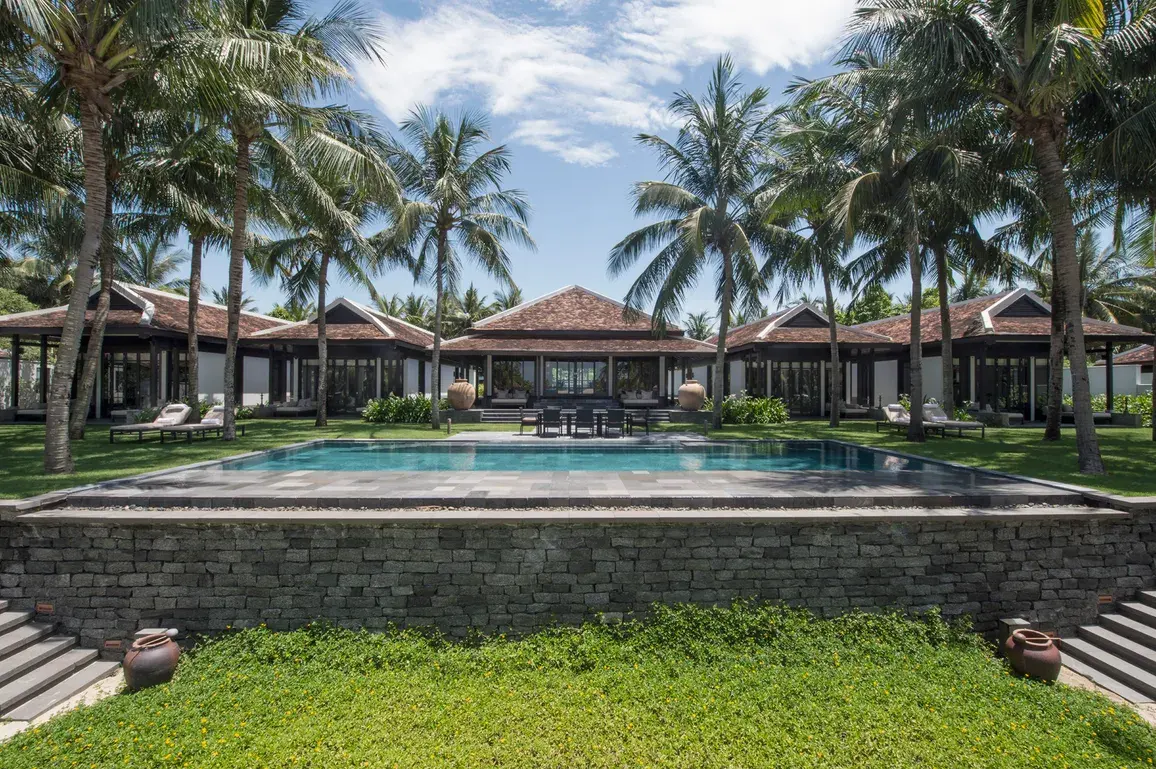 Pool villa exterior at Four Seasons Resort The Nam Hai, Vietnam