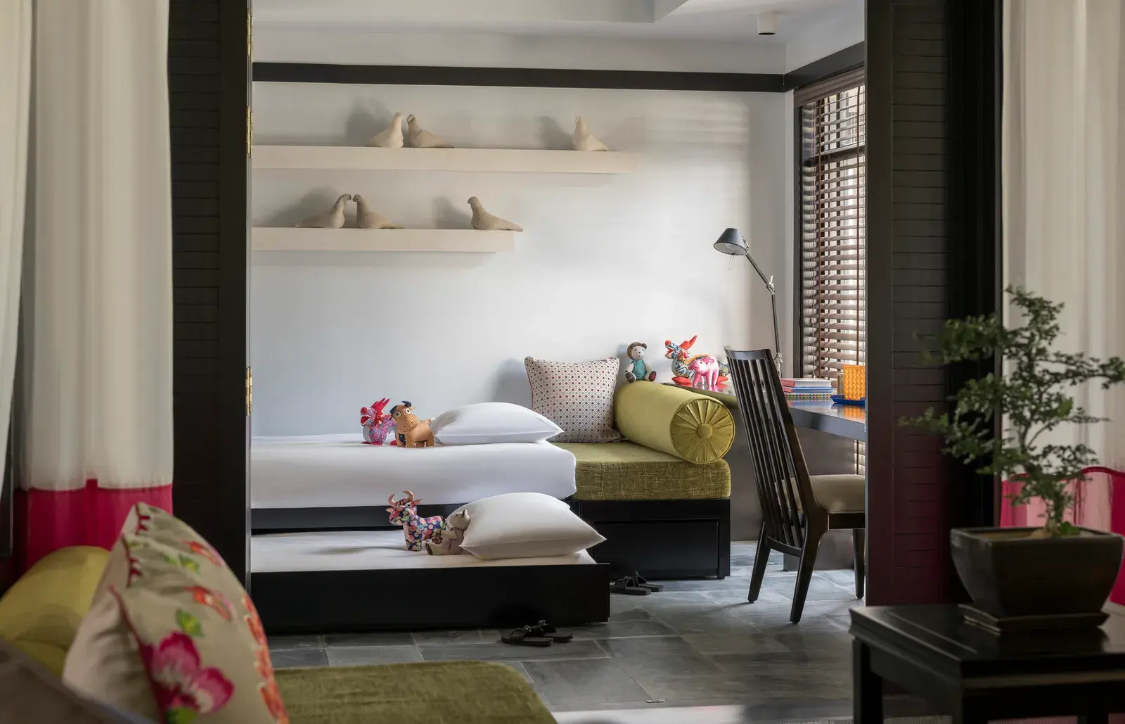 Villa bedroom at Four Seasons Resort The Nam Hai, Vietnam