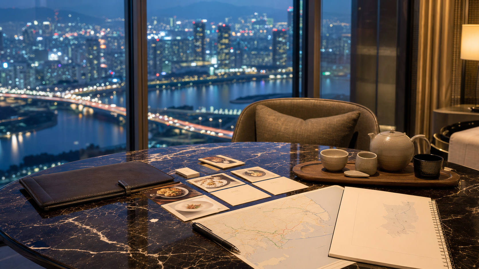 Seoul, South Korea — editorial destination scene around Signiel Seoul.
