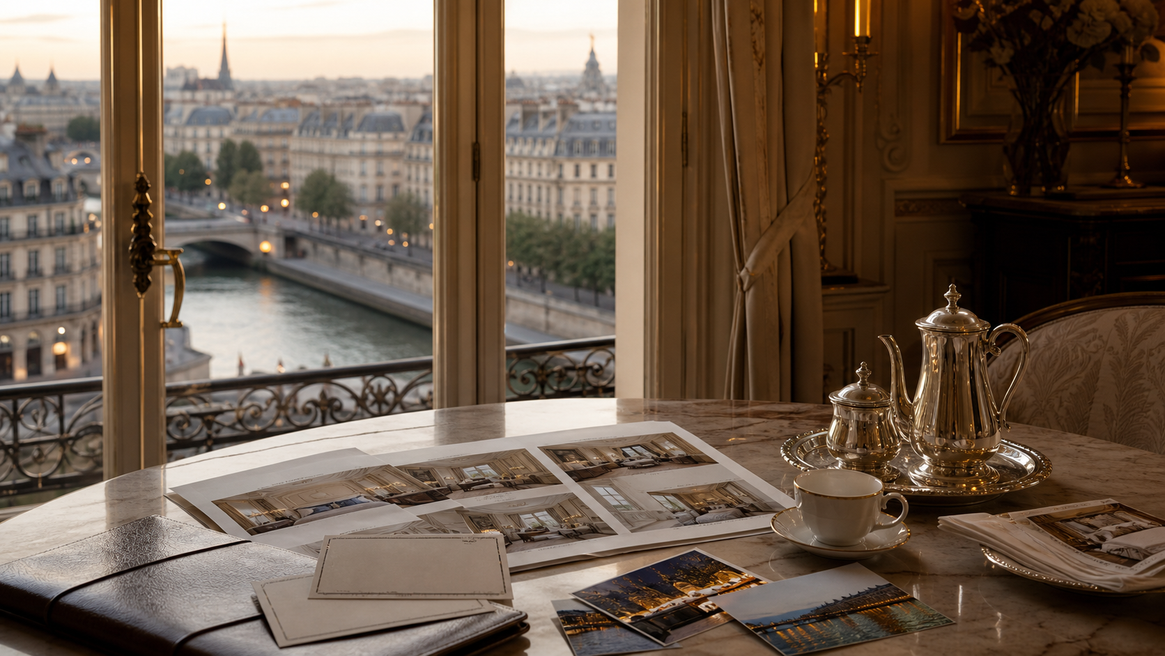 Paris, France — editorial destination scene around Cheval Blanc Paris.