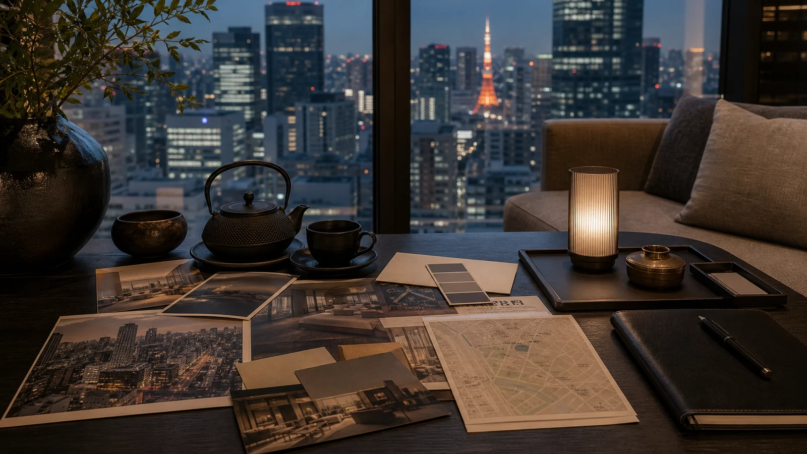 Tokyo, Japan — fine-dining route planning, editorial scene.